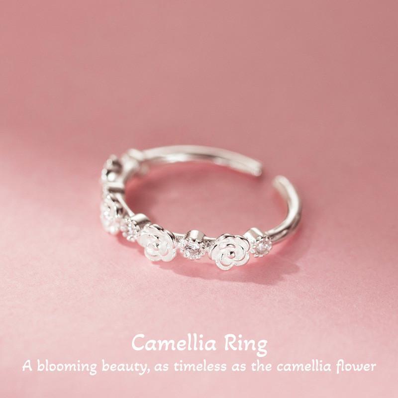 Camellia Ring แหวนเงินแท้ S925 [MERCELO]