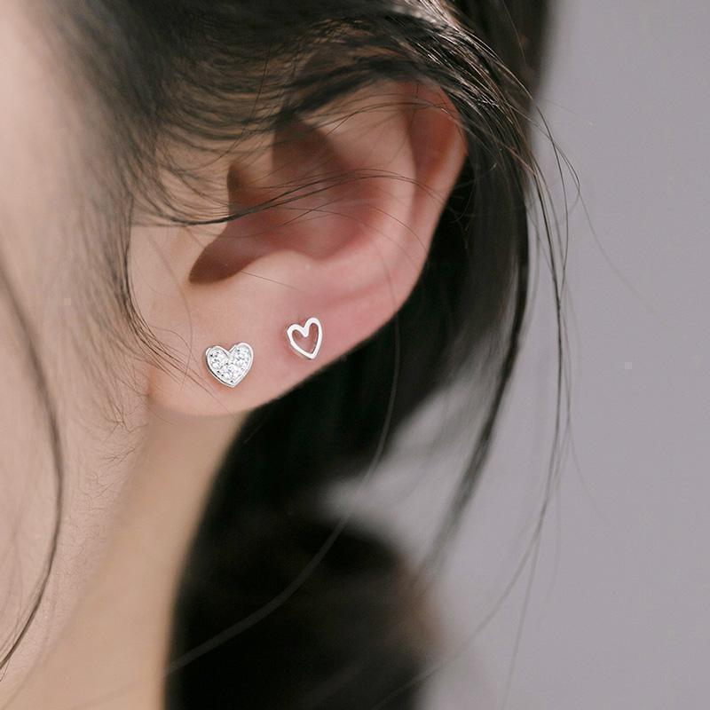 Heart's Desire Earrings ต่างหูเงินแท้ S925 [MERCELO]