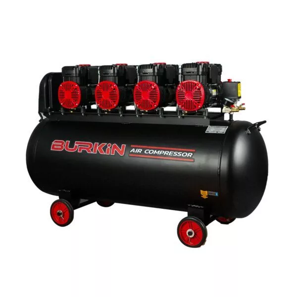 BURKIN ปั๊มลมออยฟรี BK-CE-AC-BG6000-4/200 เสียงเงียบ 6000W 200ลิตร ปั๊มลม ไร้น้ำมัน BK-CE-AC-BG6000-4/200