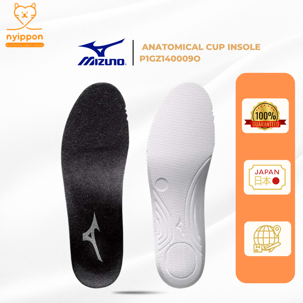 MIZUNO Anatomical Cup Insole P1GZ140009O Black O (27.5~29.0cm) Basketball Soccer Volleyball Rugby