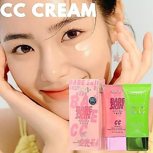ครีม CC Cream Skin Care to be a beautiful girl สีเขียว 40 ml
