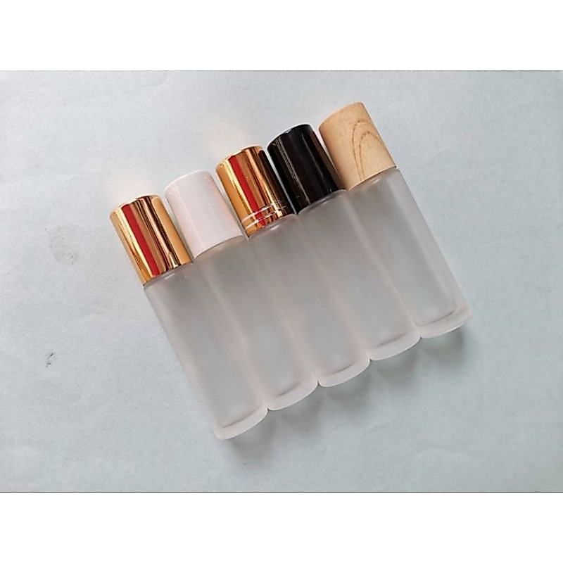 ขวดลูกกลิ้ง ขวดหัวลูกกลิ้ง ขวดแก้ว หัวเหล็ก หัวแก้ว  10ml