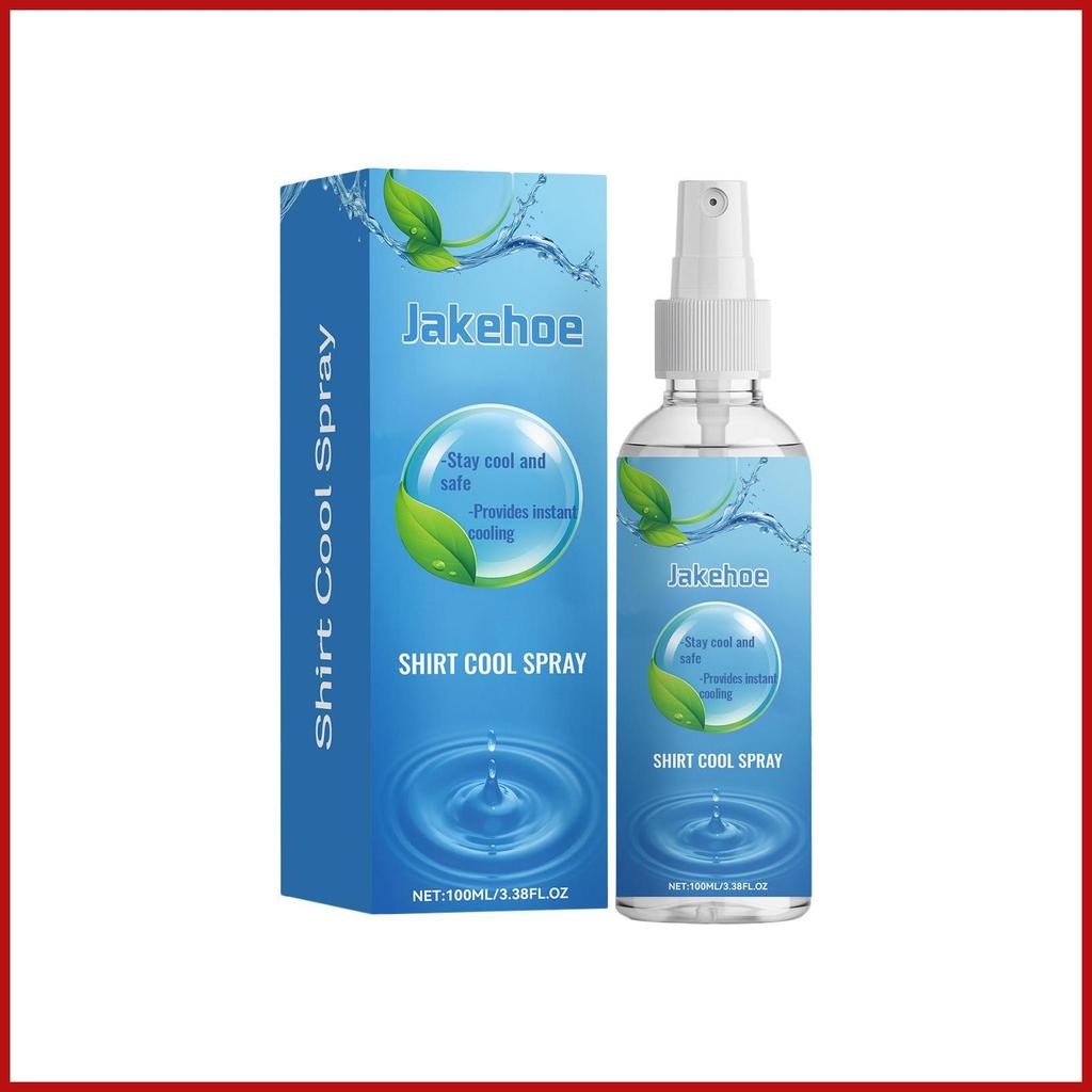Clothes Cool Spray 100 Ml Instant Cool Down Refreshing Clothes Sportswear Cooling Spray for Running 
