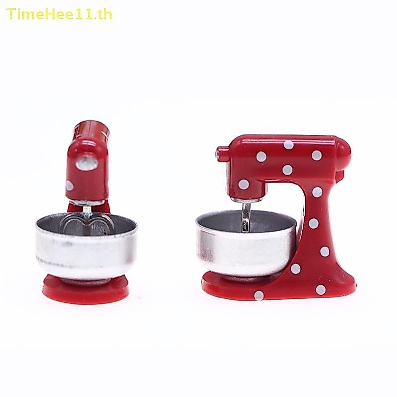 TimeHee 1:12 Dollhouse Miniature จําลองเฟอร์นิเจอร์สีแดงตกแต่งบ้านตุ๊กตา House อุปกรณ์เสริม TH