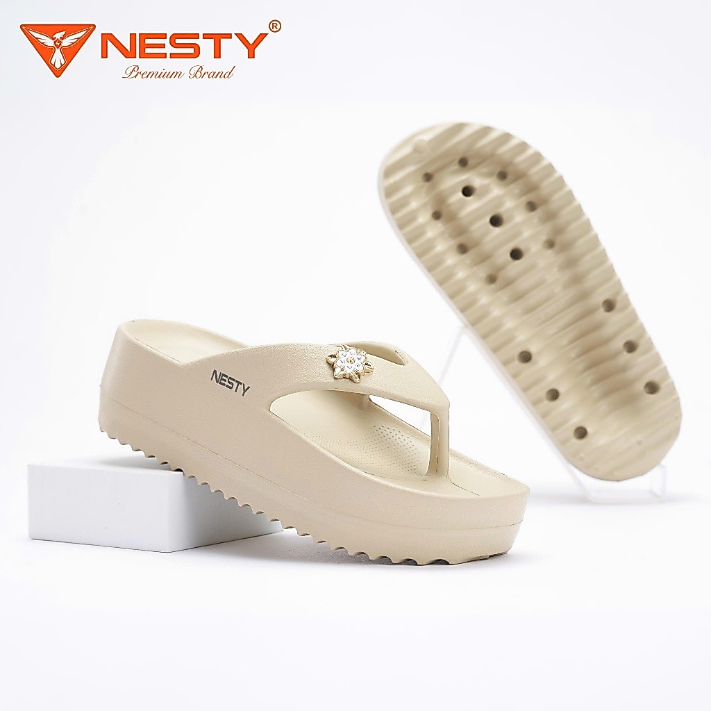[NE08] รองเท้าแตะผู้หญิง Nesty NE08 พร้อมพื้นสูง EVA ขนาด 5 ซม. น้ําหนักเบา สบาย ร่วมมือง่าย