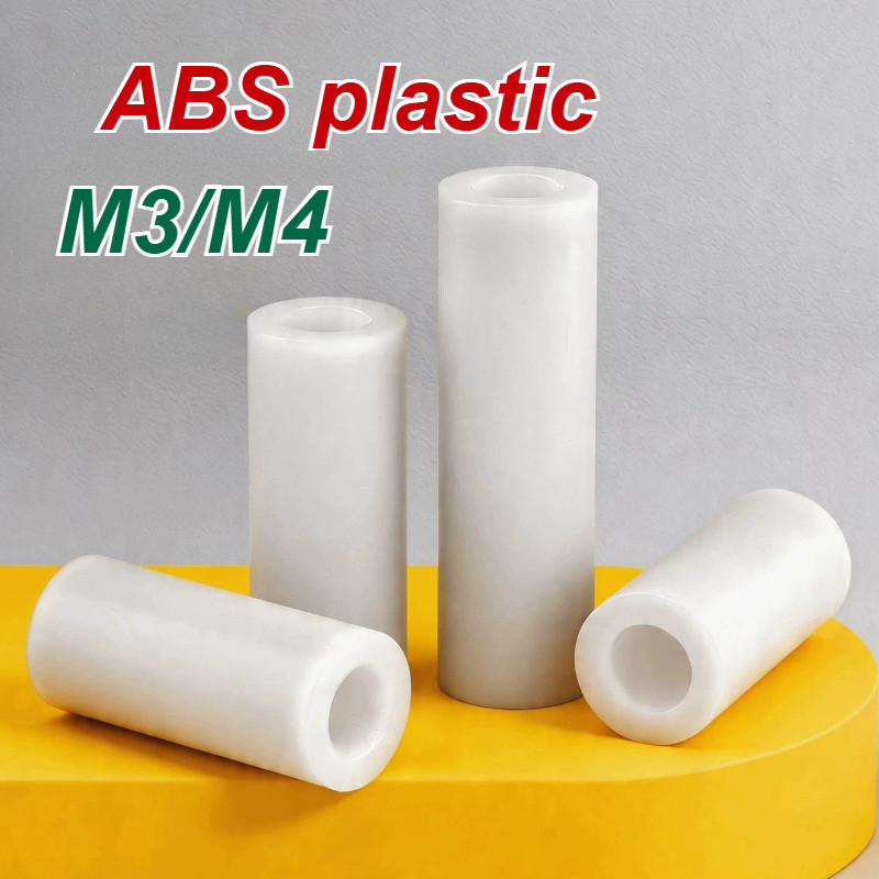 คอลัมน์แยก ABS สีขาว, คอลัมน์แยกฉนวน, คอลัมน์แผ่นพลาสติก 3mm4mm ผ่านปลอกไนลอน [MX-MB]