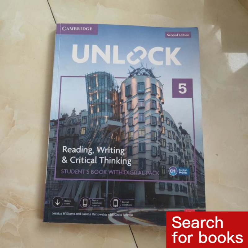 หนังสือภาษาอังกฤษ UNLOCK 5 มือสอง