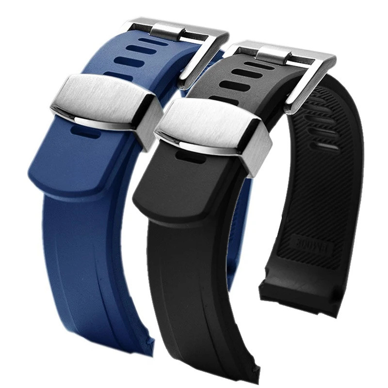 สายนาฬิกายางฟลูออรีนสําหรับ SEIKO Prospex Series SRPE99K1/SRP777J1 SRPC91J1/25J1 สายรัดอินเทอร์เฟซโค