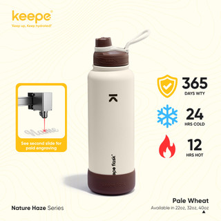 Keepe Flask Premium 24Hrs Vacuum Insulated Water Bottle Hot And Cold Tumbler Hydration Drink Tambler