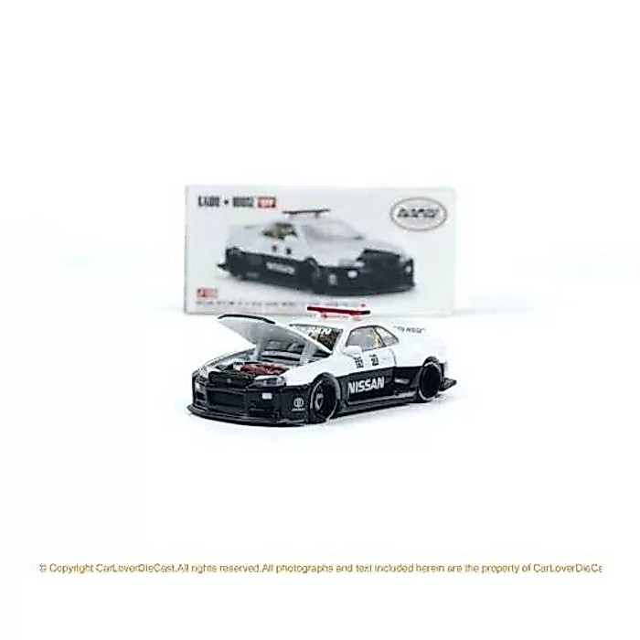 Kaido House+MINIGT 1: 64 GTR R34 รถตํารวจโมเดลรถอัลลอย