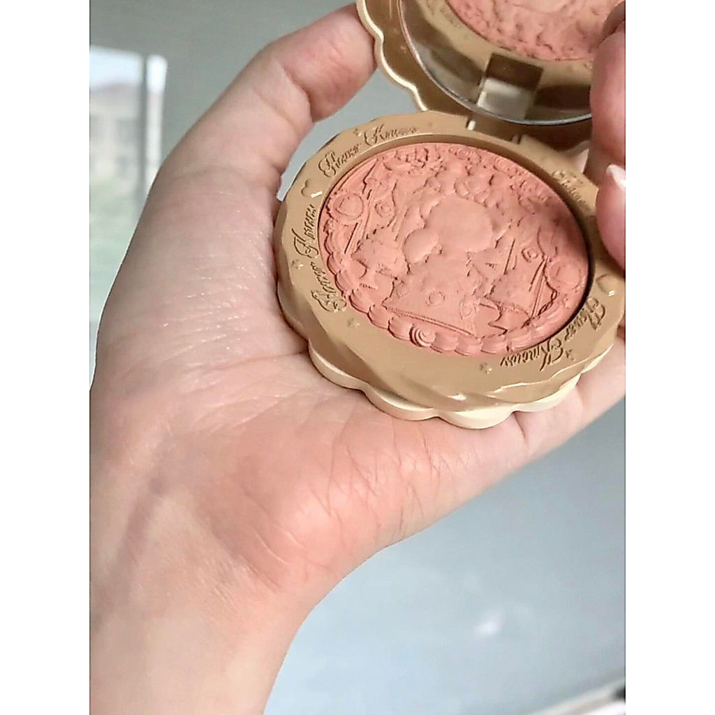 With Mint Eyeshadow Blush Flower Knows Little Bear Biscuit Blush 02 Clear Satin Peach 01 Almond
