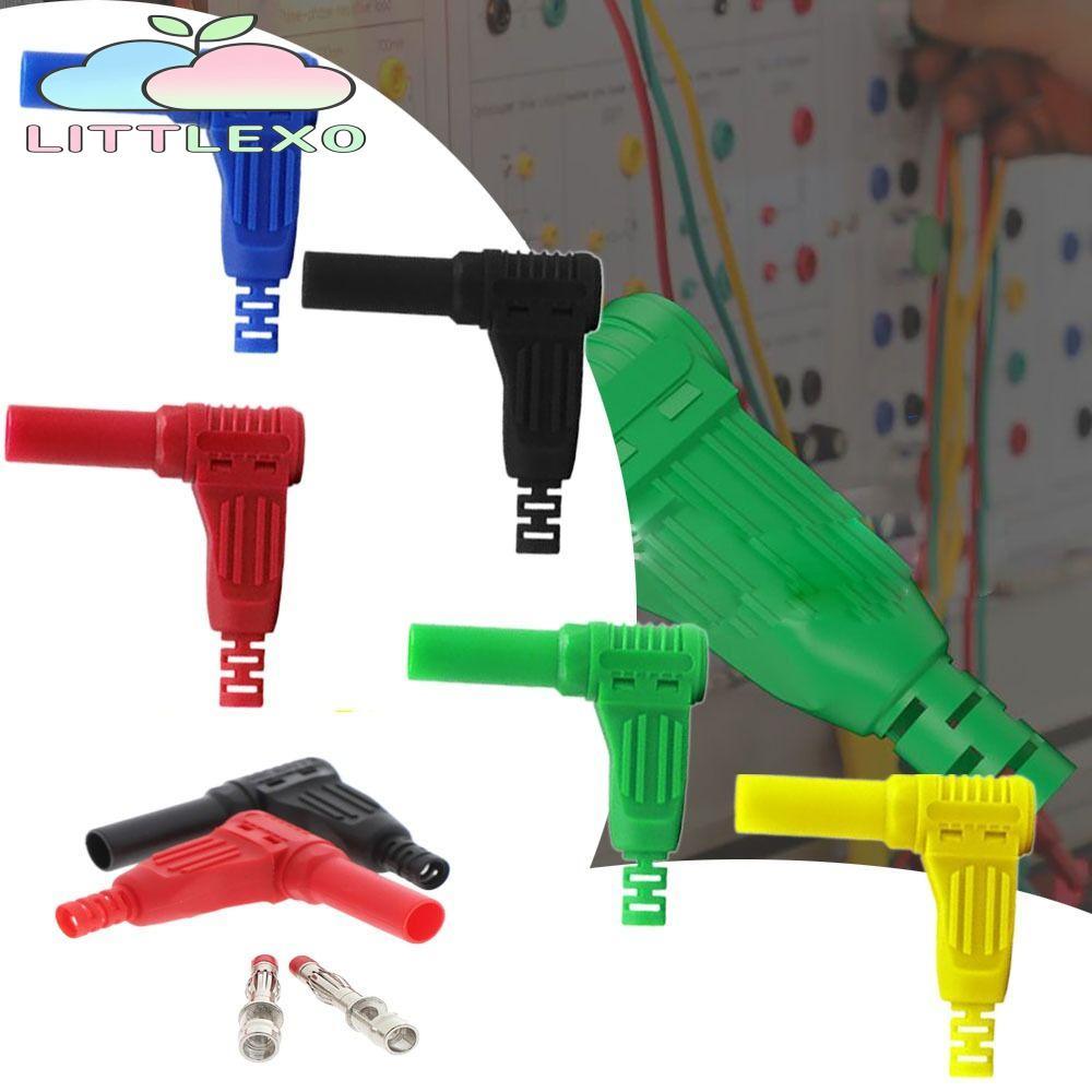 LITTLEX 4 มม. ปลั๊กกล้วย DIY ตัวเชื่อมต่อสายเคเบิลซ็อกเก็ตกล้วยปัจจุบันสูงการเชื่อมต่อมิเตอร์ดิจิตอลลวดบัดกรีประเภท