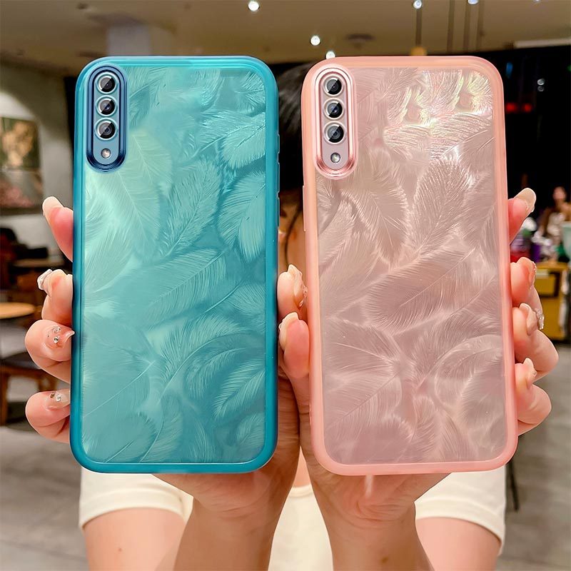 เคสใช้ได้กับ Samsung Galaxy A30S SM-A307F SM-A307FN SM-A307G SM-A307GN SM-A307G ฟิล์มเลนส์ไล่โทนสีแฟ