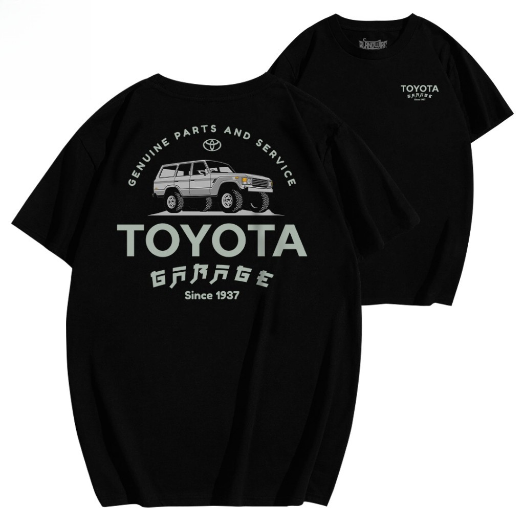 เสื้อยืด Land Cruiser Series | เสื้อยืดรถยนต์ TOYOTA GARAGE LAND CRUISER | เสื้อยืดผู้ชาย | Blandwir