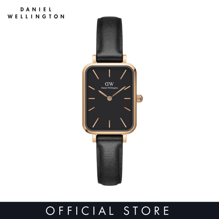 Daniel Wellington นาฬิกาข้อมือ QUADRO Sheffield RG White สีดำ