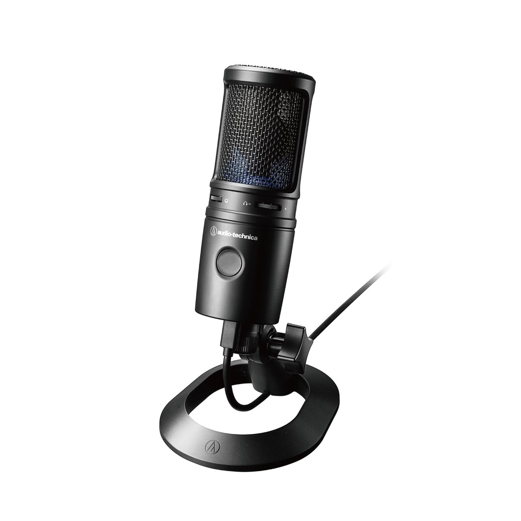 Audio-Technica AT2020USB-X USB PC Microphone Condenser Mic with Mute Button Volume Control Earphone