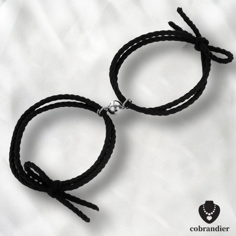 CODส่งเร็ว⚡สร้อยข้อมือยางแม่เหล็กสำหรับนักเรียน กำไลข้อมือคู่รักแบบเชือกแม่เหล็ก - รูปที่ 7