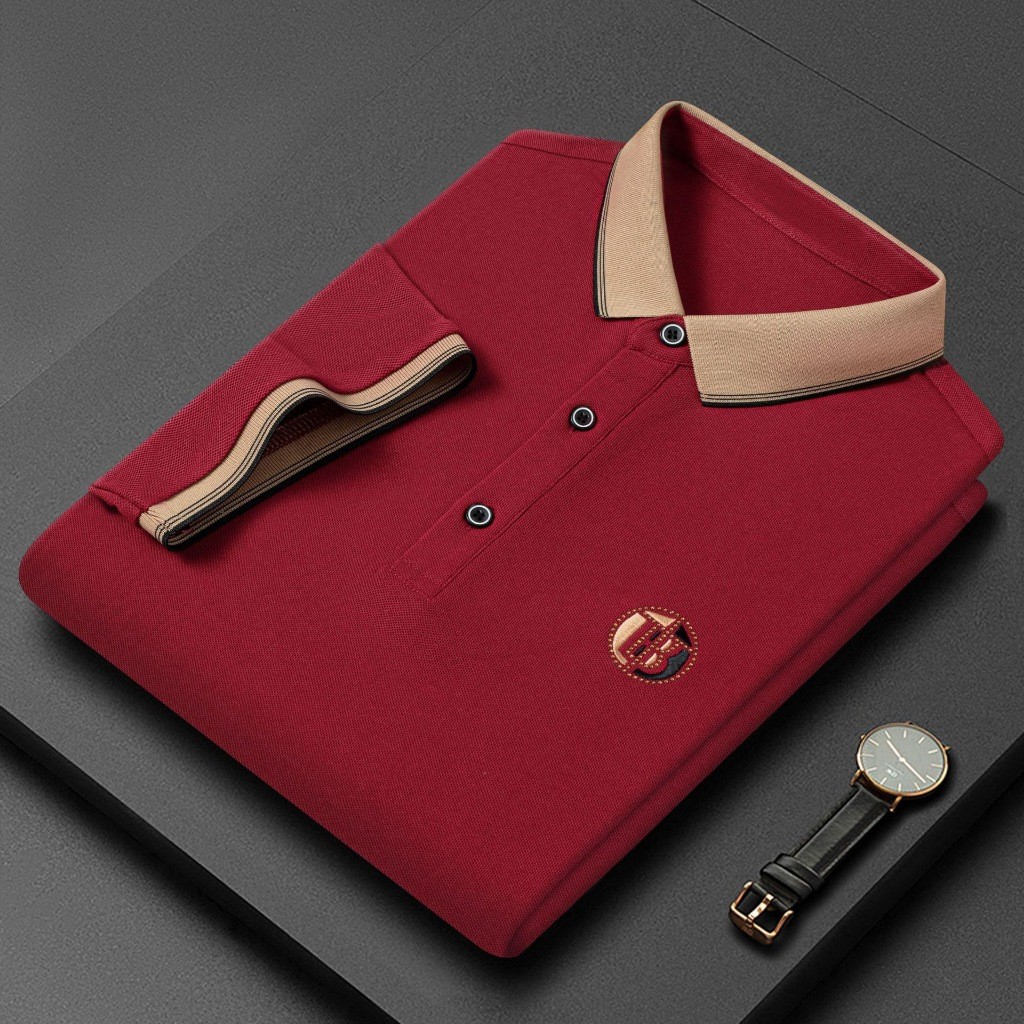 BeCoolMan เสื้อโปโล แขนสั้น ปักลาย ระบายอากาศ สวมใส่สบาย สําหรับผู้ชาย ราคา ถูกที่สุด ดีลบีเคเค แกลเลอรีภาพที่ 8