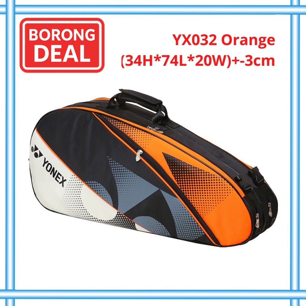 กระเป๋าแบดมินตันแร็กเก็ตกระเป๋า 羽毛球包 羽球包 Bagpack เทนนิส YX032 กระเป๋า (2 ช่อง+สายรัดคู่+แร็กเก็ต 12-