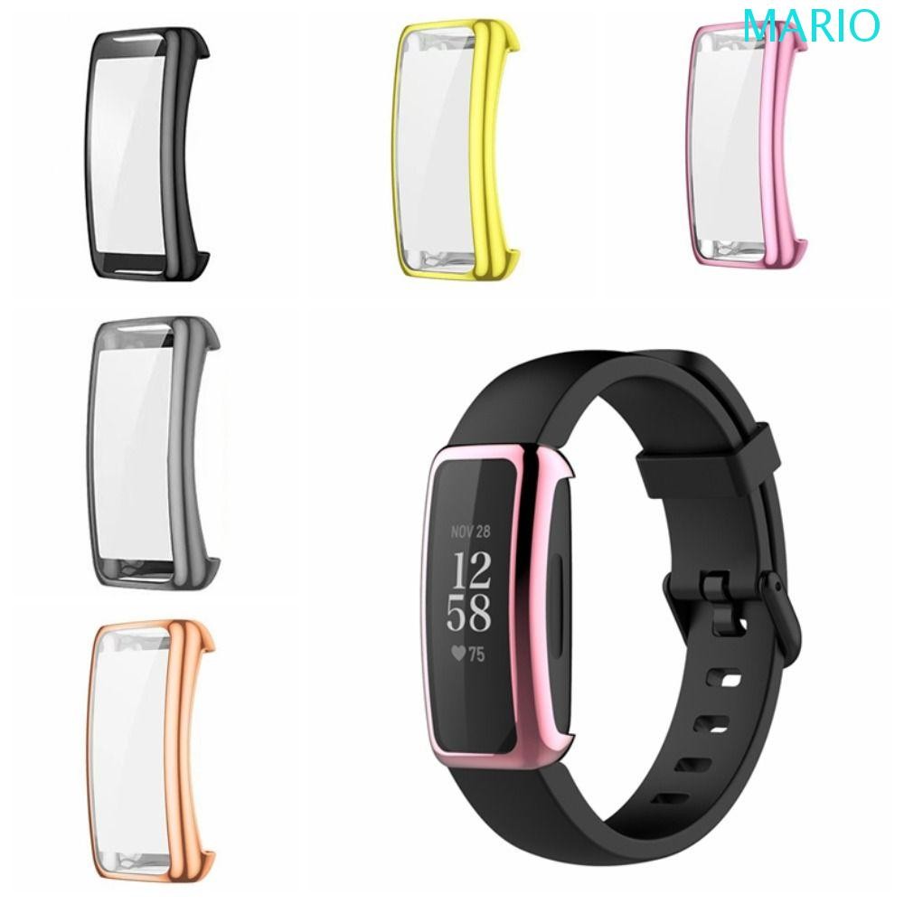 MARIO Fitbit Inspire 3 ป้องกันหน้าจอ,ฝาครอบนาฬิกาTPU Inspire 3 ฝาครอบนาฬิกา,เกราะป้องกันป้องกันรอยขี