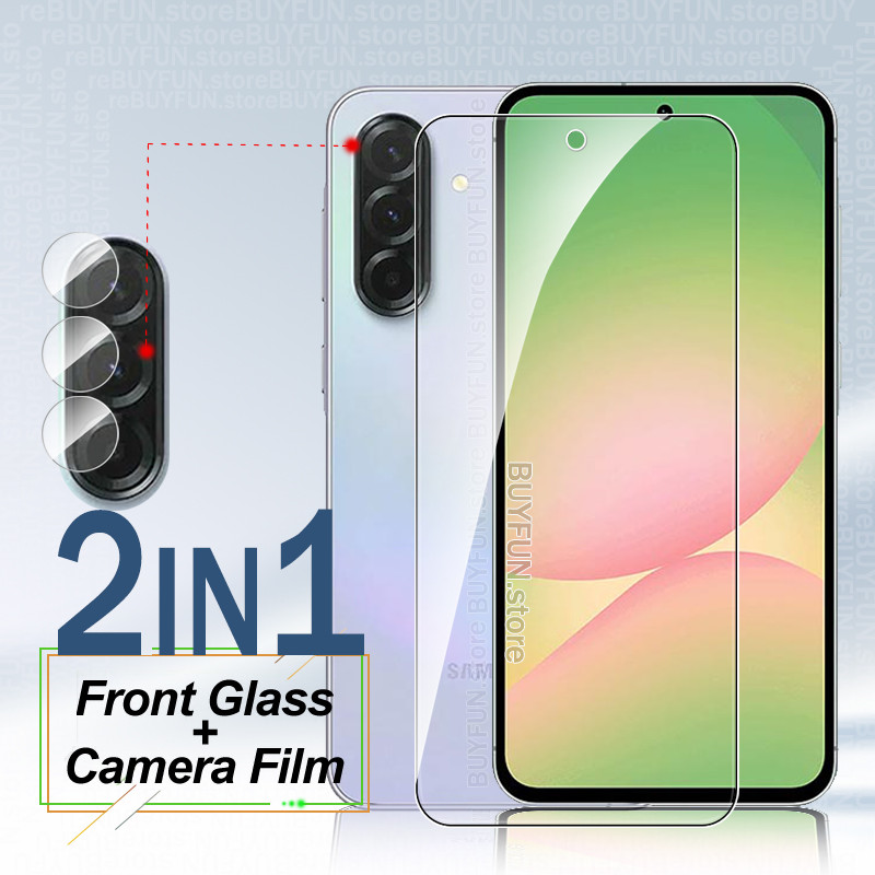 2in1 For Samsung Galaxy A56 5G 6.7" A566V A566B/DS privacy tempered glass Soft Hydogel Film Matte Sc