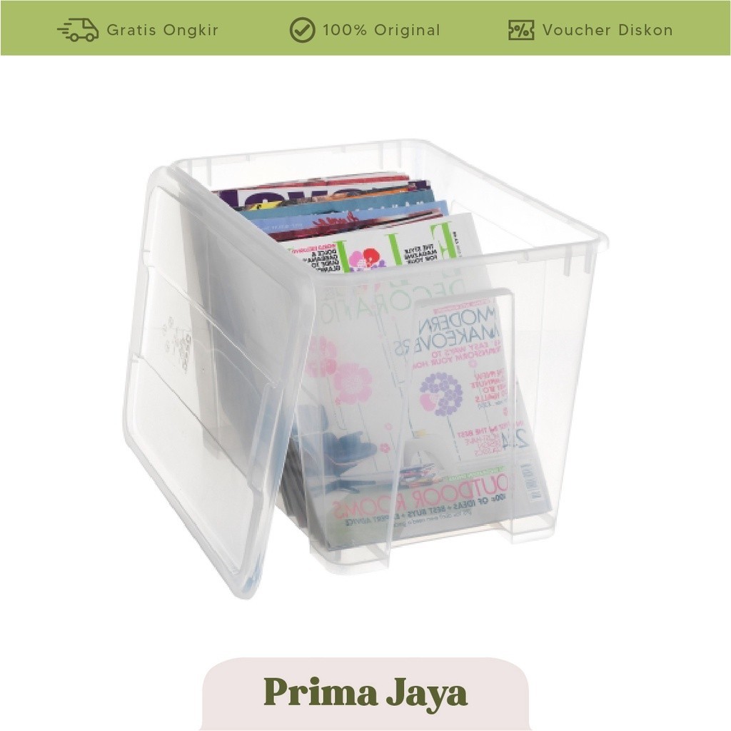 EXCLUSIVE SWITZERLAND SML SA1634 กล่องพร้อมฝาปิด 57X39X42 65L โปร่งใส