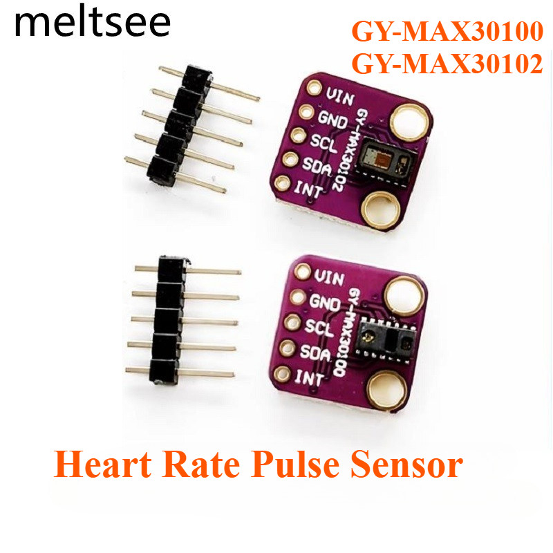 GY-MAX30100 GY-MAX30102 Heartbeat Heart Rate Pulse เลือดออกซิเจนความเข้มข้นการตรวจจับโมดูลเซ็นเซอร์