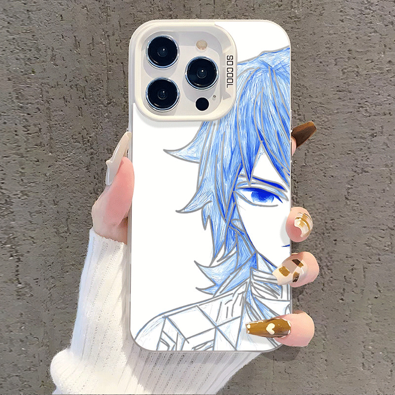 เคสที่รองรับสําหรับ Iphone Samsung Vivo พร้อม Giyuu ดาบสังหารปีศาจพร้อมเอฟเฟกต์ IMD IT583