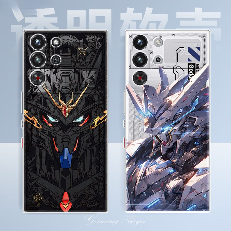 สําหรับ Nubia Red Magic 10S Pro เคสโทรศัพท์ Red Magic 10 Pro โปร่งใส Gundam Full Coverage Creative เ