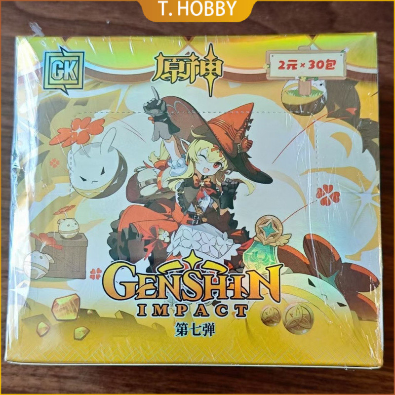 ใหม่ Genshin GK การ์ด Seventh Bomb Cleganyu อะนิเมะทั้งกล่องอุปกรณ์ต่อพ่วง Thor Deluxe คอลเลกชันการ์ดเกม