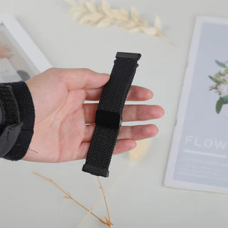 สายรัดไนลอนอ่อน for Huawei Watch Fit 5 4 3 / 5 Pro / 4 Pro สายรัดข้อมือแม่เหล็กถักหายใจปรับได้อุปกรณ์เสริม