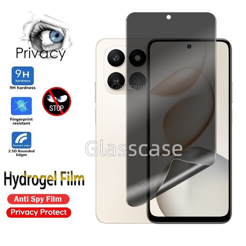 3 ชิ้นหน้าจอความเป็นส่วนตัวฟิล์มไฮโดรเจลนุ่มสําหรับ Honor X7d X7c X6c X6b X6a HonorX7d X7 d HonorX7c