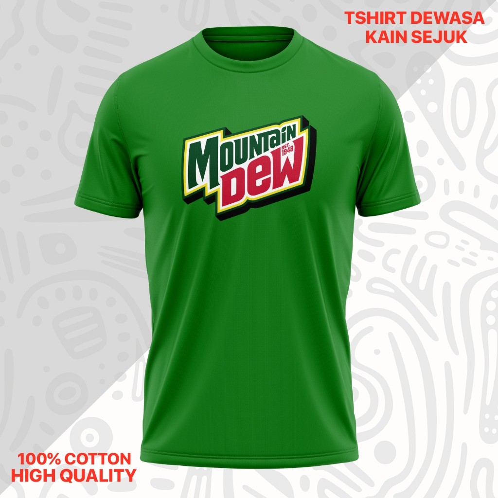 เสื้อยืด Mountain Dew Cotton S~5XL