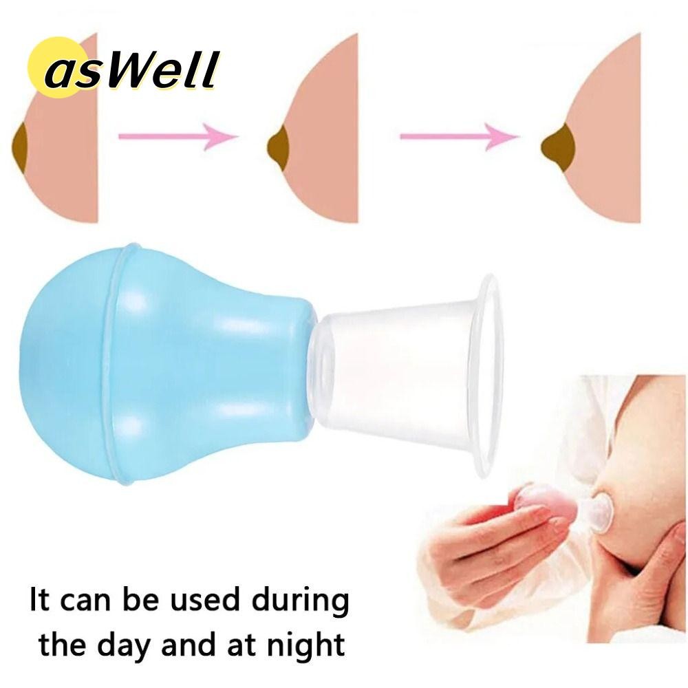 ASWELL Inverted Nipple Puller, Smooth Edge PP หัวนม Corrector, ของขวัญแบบพกพาซิลิโคนดูด Orrector ก่อนคลอดและหลังคลอด