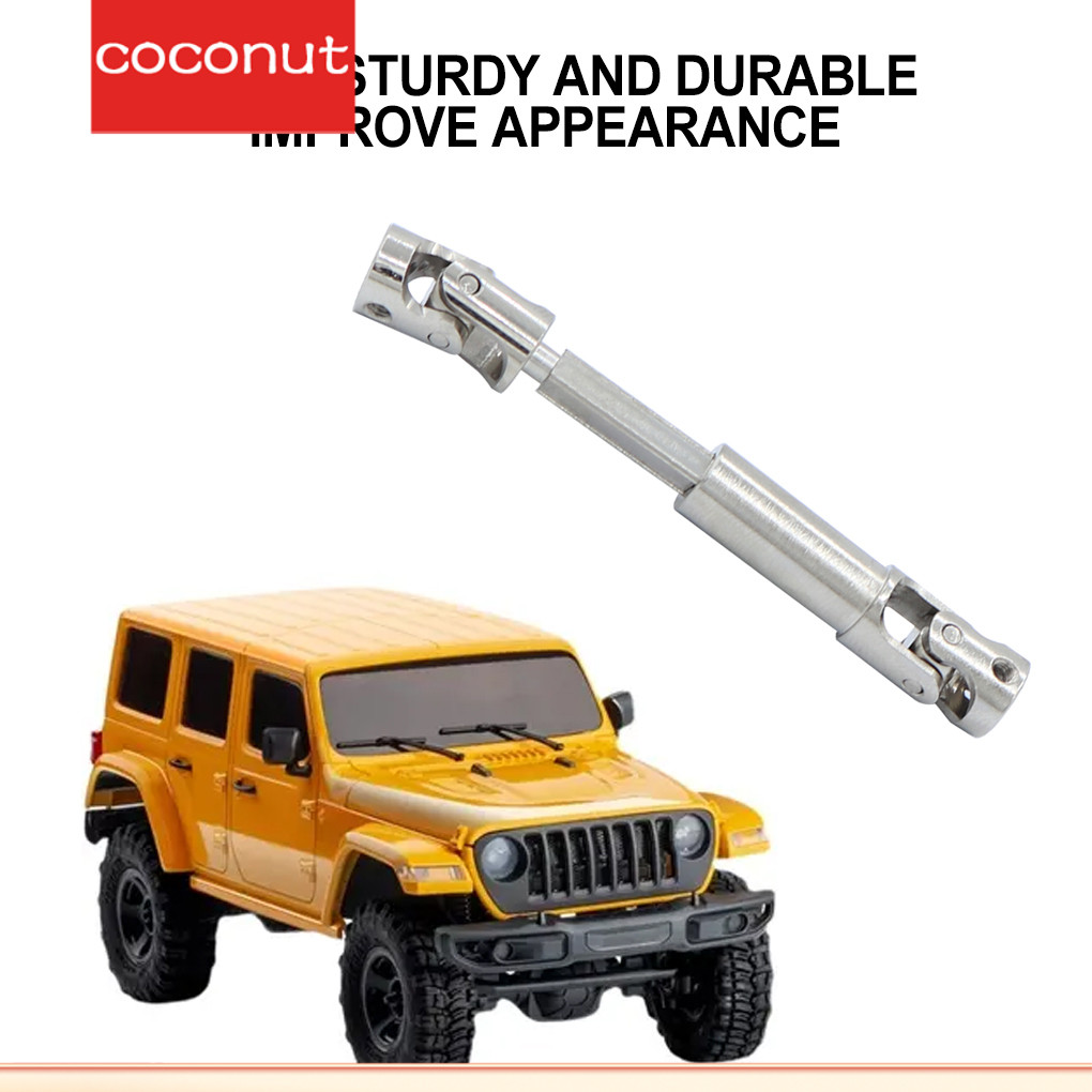 RCGOFOLLOW Spline Design Universal Drive Joint สําหรับ 1/24 FMS FCX18 Crawler Silver