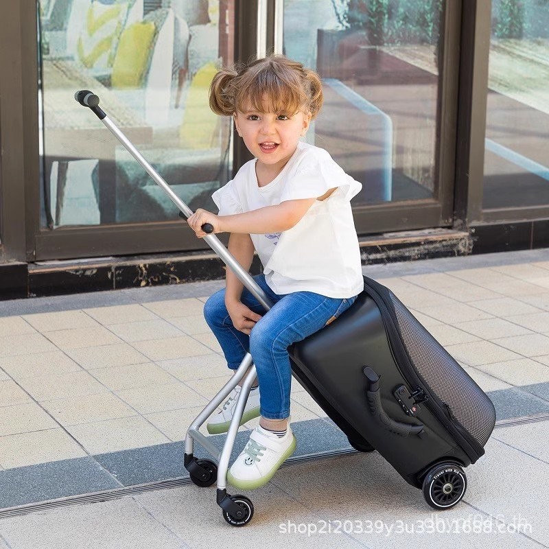 Lazy Walking Boarding QBOX รถเข็นลากกระเป๋า เด็กและผู้ใหญ่ พร้อมฟังก์ชันการติดตั้งและใช้งานได้อย่างส