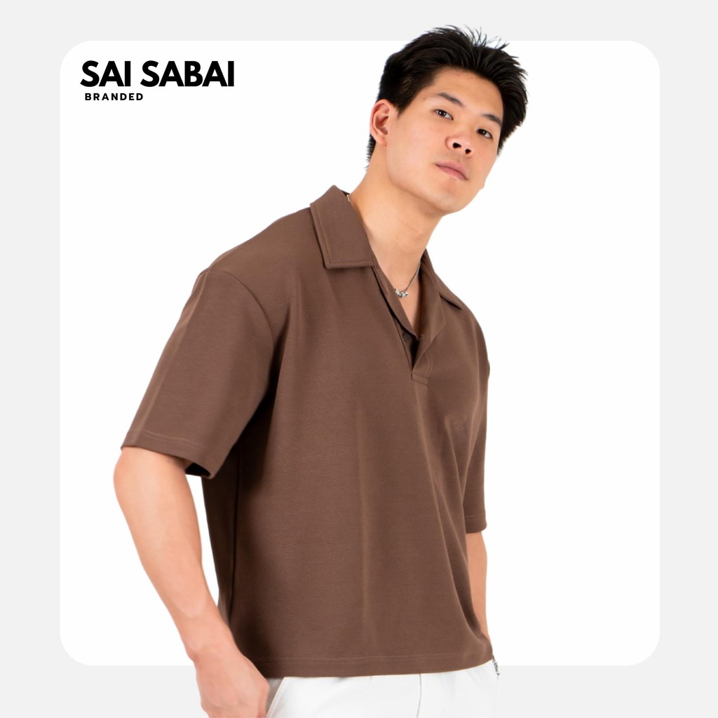 โปโลผ้าวูลเวฟ SAI-SABAI – ผ้านุ่ม ยืดหยุ่น ระบายอากาศดี (SS036)
