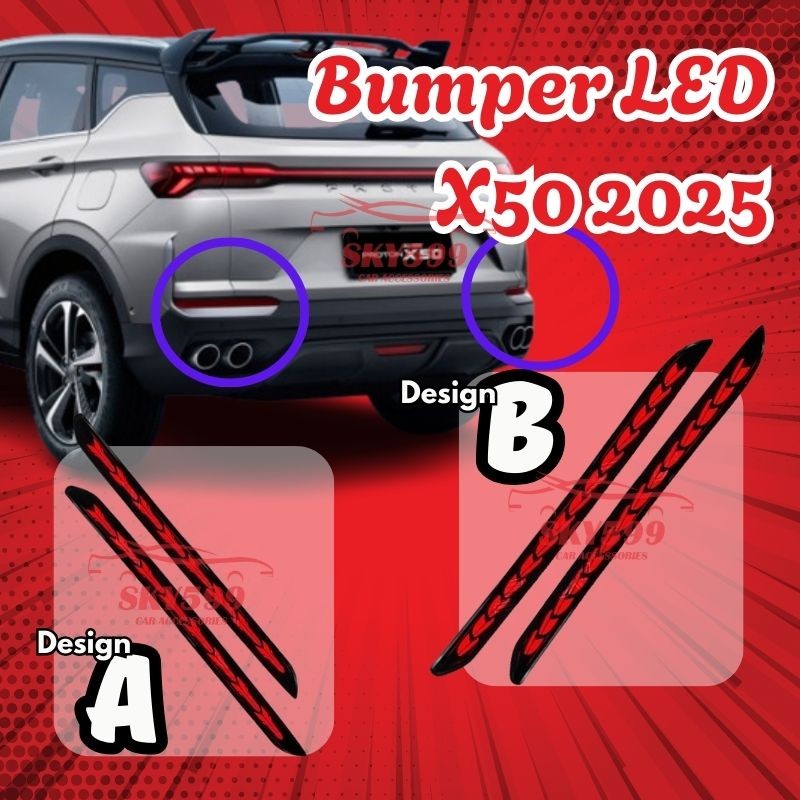 รถ PROTON X50 2025 REAR BUMPER LED (FISHBONE & BW STYLE)