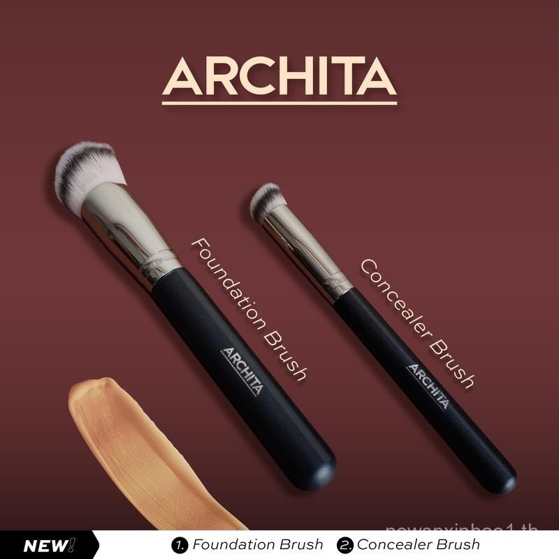 ARCHITA แปรงคอนซีลเลอร์ แปรงรองพื้น แปรงคอนซีลเลอร์ ขนแปรงนุ่มหนาแน่นเป็นพิเศษ ไม่ดูดซับรองพื้น