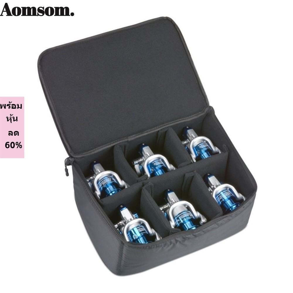 AOMSOM กระเป๋ากันน้ํามัลติคอมパートเมนท์สำหรับตกปลา ออกแบบกะทัดรัด พกพาสะดวก พร้อมแฮนเดิล