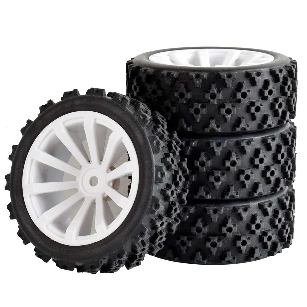 RC 601-6096 ขอบพลาสติก & Rally ยาง 70 มม.สําหรับ 1/10 แบน Run to Rally ยาง / 1/16 Rally ยาง