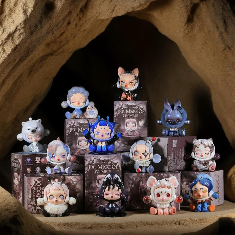 POPMART SKULLPANDA Dream-eating Animal Series รูปของเล่นของขวัญกล่องปริศนา