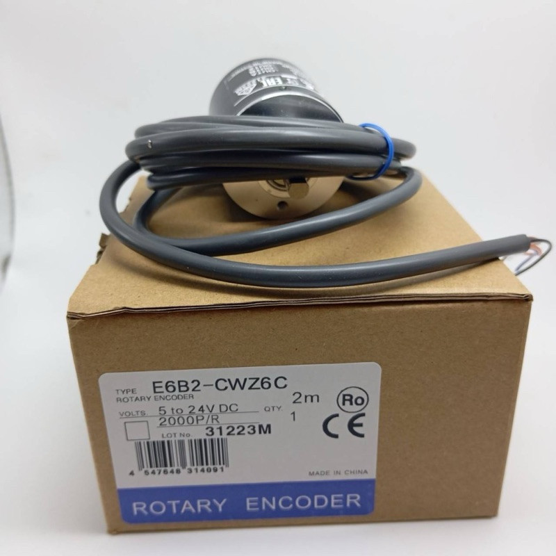 E6B2-CWZ6C  มือ1  Encoder E6B2-CWZ6C  2000P/R มาพร้อมกล่อง ของใหม่ ใหม่!