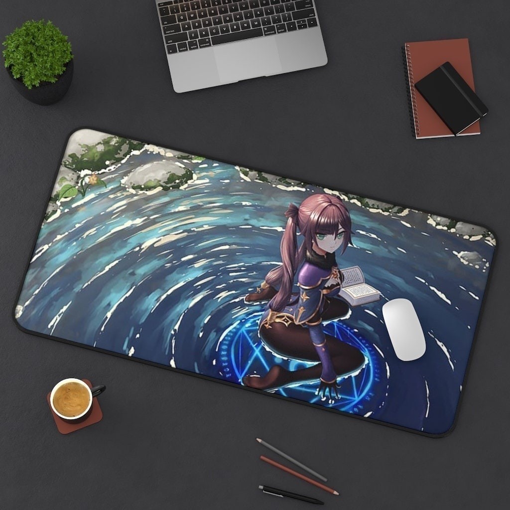 แผ่นรองเมาส์ Pad Impact Mouse Genshin แผ่นรองโต๊ะ | อะนิเมะ Waifu