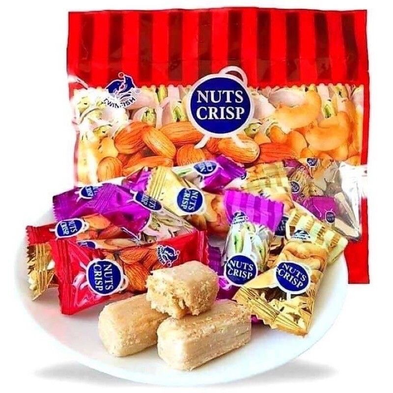 ขนมถั่วตุ๊บตั๊บ ขนม NUTS CRISP ห่อใหญ่ ขนาด 500g