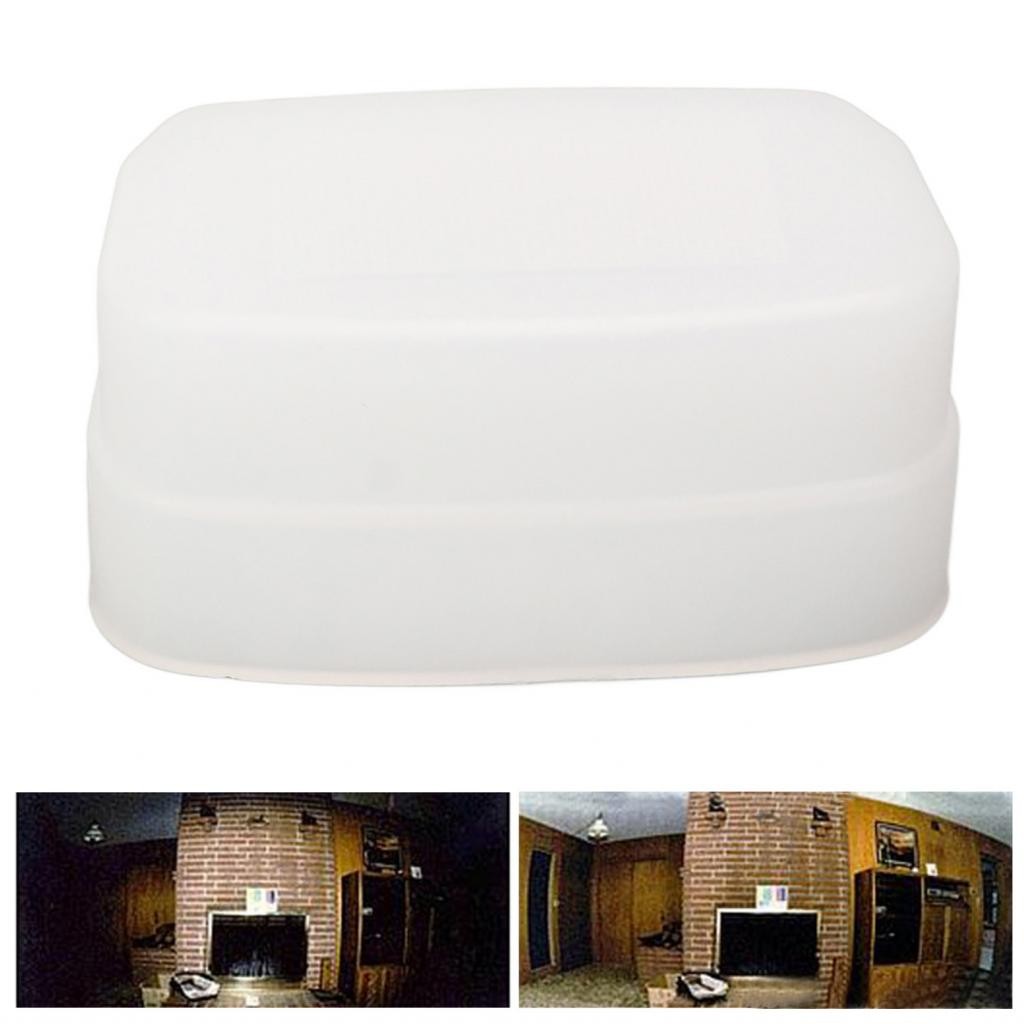 Flash Diffuser Dome Bounce 2 ชิ้นน้ําหนักเบาสําหรับกล้องดิจิตอล