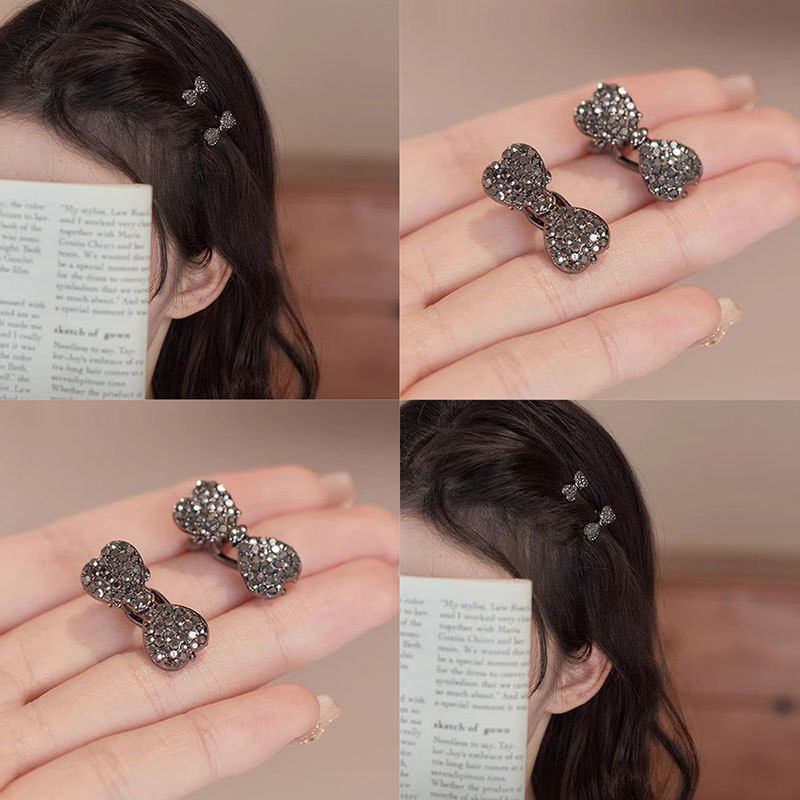 Rhinestone Bow Duckbill Clip อุปกรณ์เสริมผมคุณภาพสูงสำหรับ Mini Bangs