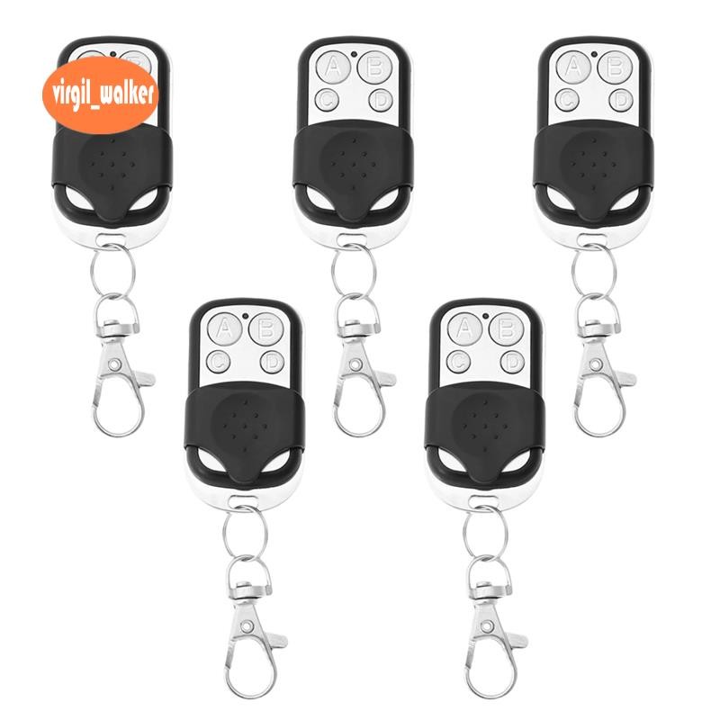 Universal Clone Duplicator Key Remote สําหรับประตูโรงรถ 5 ชิ้น 433MHZ 433.92MHZ Clone Rolling รหัส