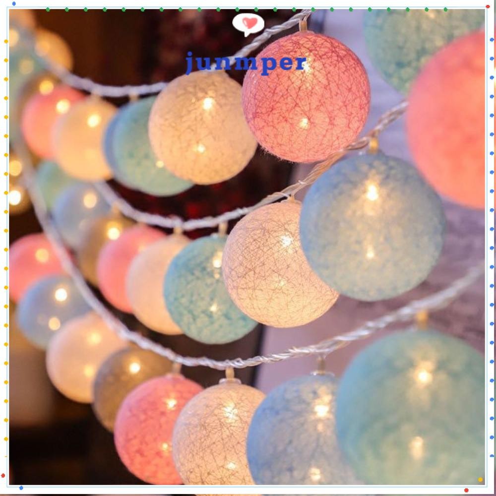 JUNMPER Fairy Lights String, Colourful Ball Chain 10/20 LEDS USB Balls String, 1.5 M/ USB Power Outd
