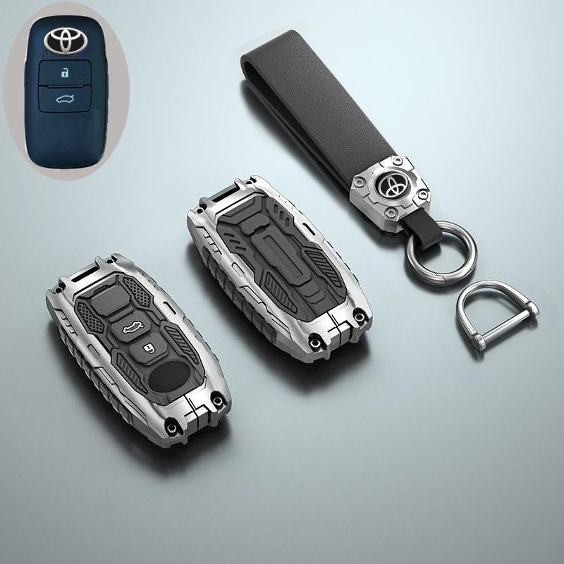 ตกแต่งบ้าน 2 3 ปุ่มฝาครอบกุญแจสําหรับ Toyota Yaris Cross Ativ Raize Wigo Veloz Raize AVANZA 2022 2023 2024 กรณีระยะไกลรถอุปกรณ์เสริม ส่งด่วน สั่งเลย